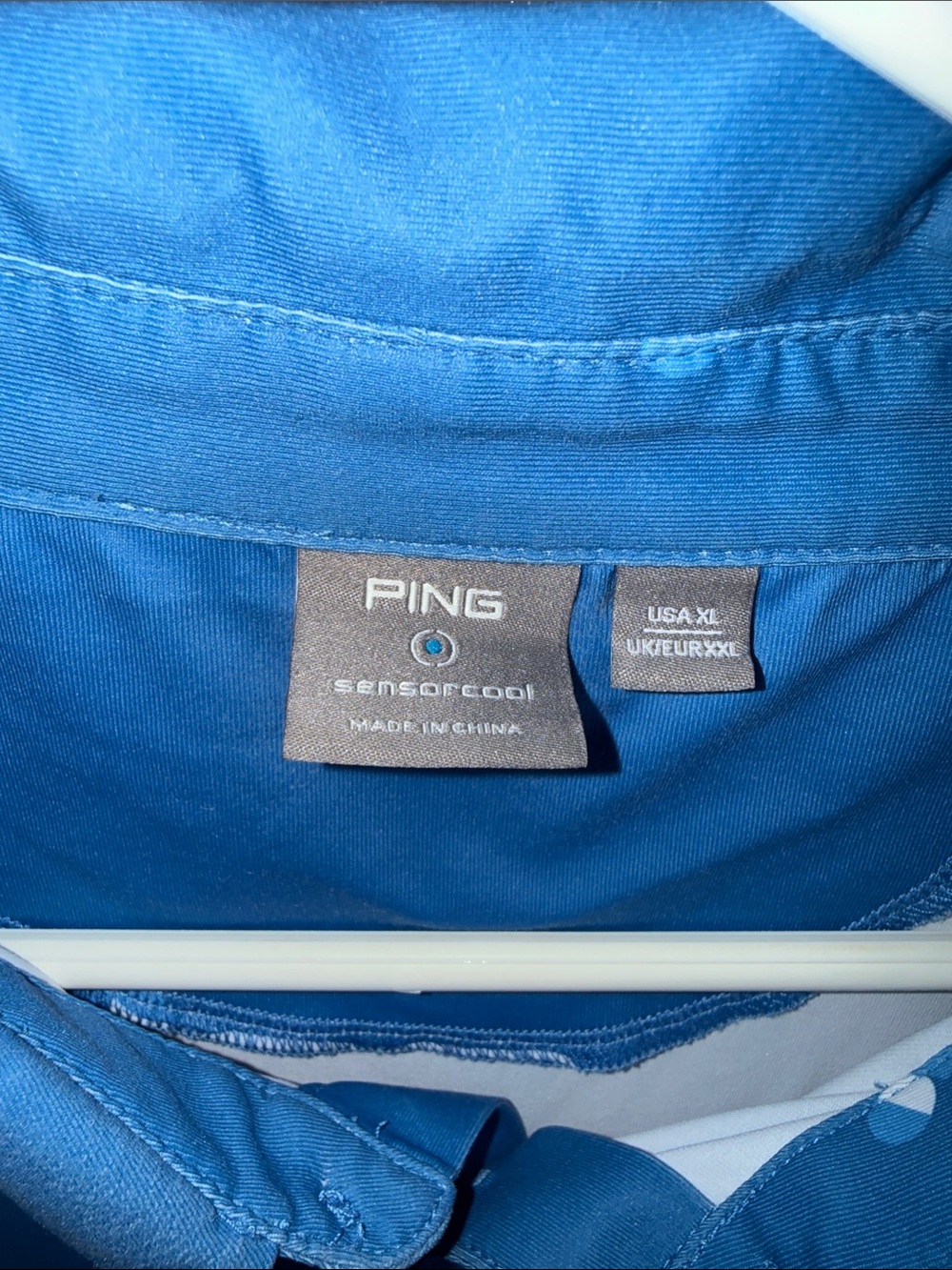 PING Blue Men's Polo with Small Dot Motif - Picture 2 of 6